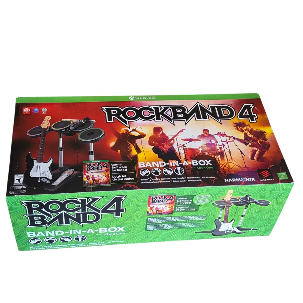 Rock‎ Band 4 Band in a Box Xbox One Game Software Guitar Drums Microphone Set - Picture 3 of 12
